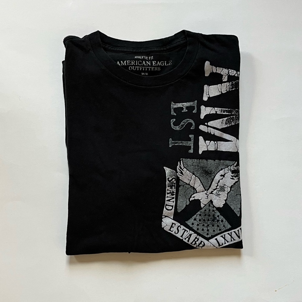 American Eagle Outfitters Black Short Sleeve